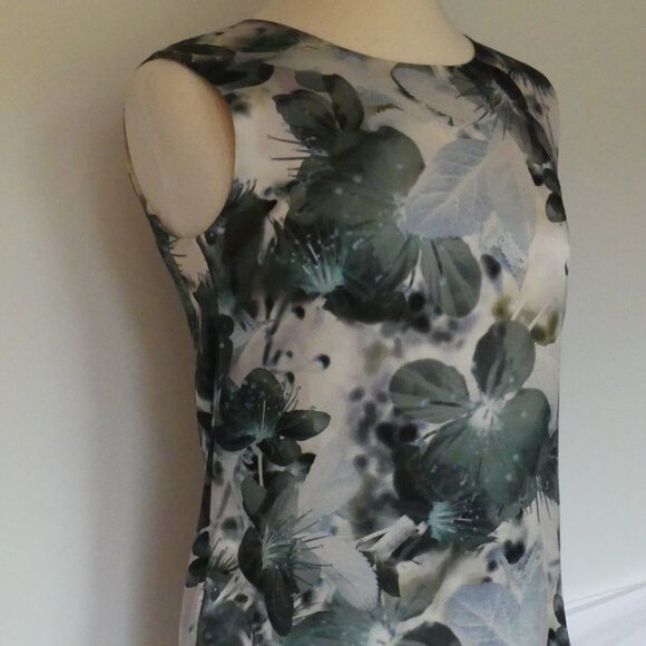 LK Bennett Black Ribbon Zanetta Blossom Garden Print Silk Blouse Top USA Size 4 - Picture 2 of 15